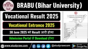 BRABU Vocational Entrance Result 2025 Download Link